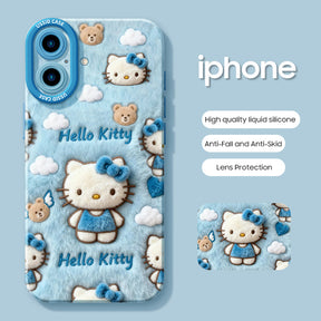iPhone boncuk serisi | Hello Kitty Sıvı Silikon Telefon Kılıfı