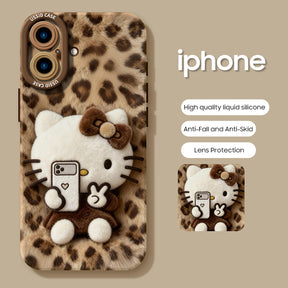 iPhone boncuk serisi | Hello Kitty Sıvı Silikon Telefon Kılıfı