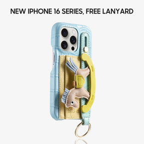 Deri Telefon kılıfı Kartlık & Charm