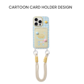 iPhone Lanyard Serisi | Karikatür Tasarımlı Kart Tutucu Telefon Kılıfı