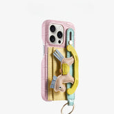 Deri Telefon kılıfı Kartlık & Charm