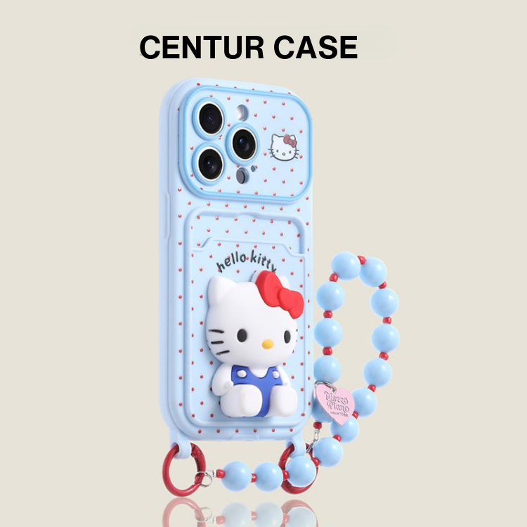 iPhone Lanyard Serisi | Karikatür Tasarımlı Kart Tutucu Telefon Kılıfı