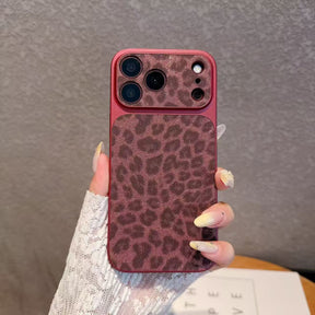 Premium Leopar Desenli iPhone Kılıfı