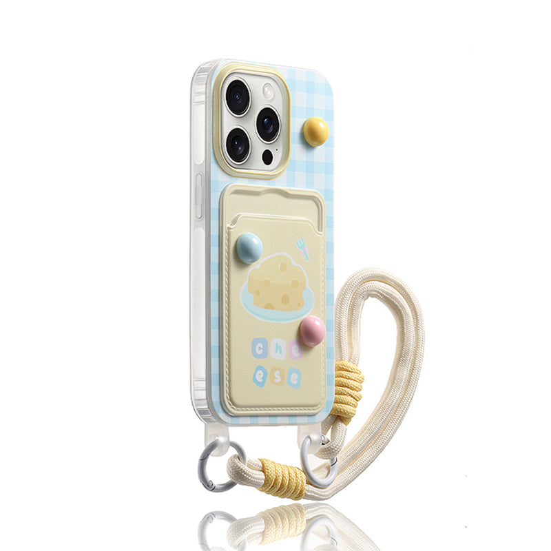 iPhone Lanyard Serisi | Karikatür Tasarımlı Kart Tutucu Telefon Kılıfı