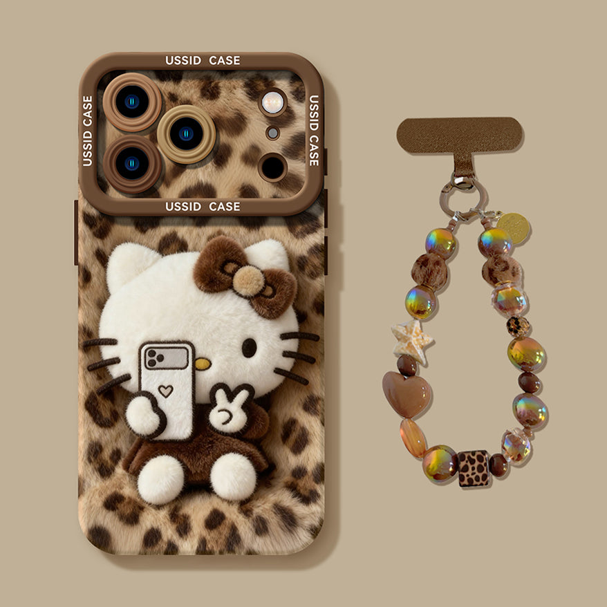 iPhone boncuk serisi | Hello Kitty Sıvı Silikon Telefon Kılıfı