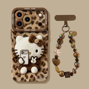 iPhone boncuk serisi | Hello Kitty Sıvı Silikon Telefon Kılıfı