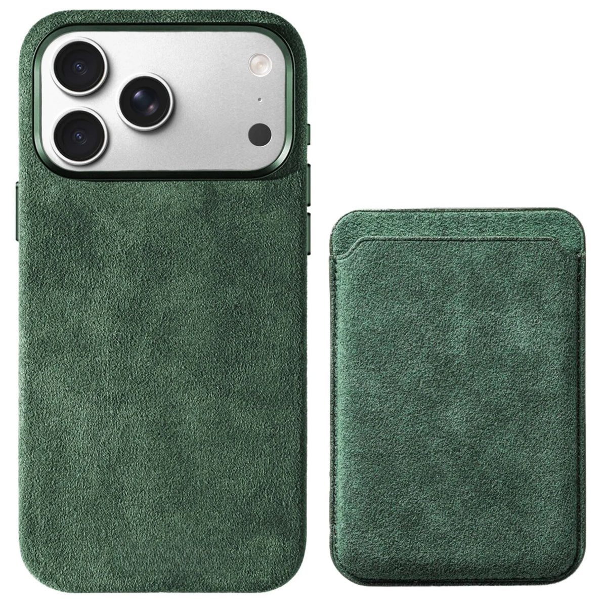 Heltra Alcantara Kılıf + Magsafe Cüzdan Set