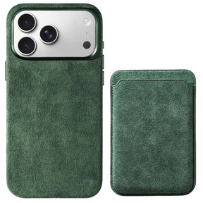 Heltra Alcantara Kılıf + Magsafe Cüzdan Set