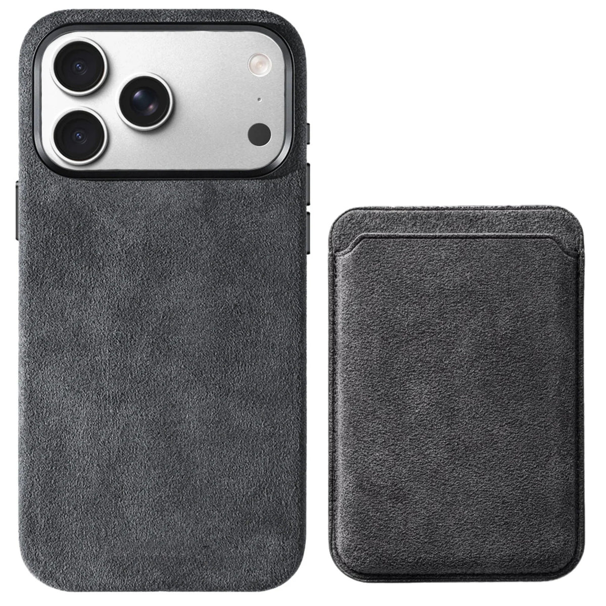Heltra Alcantara Kılıf + Magsafe Cüzdan Set