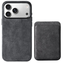Heltra Alcantara Kılıf + Magsafe Cüzdan Set