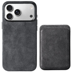 Heltra Alcantara Kılıf + Magsafe Cüzdan Set