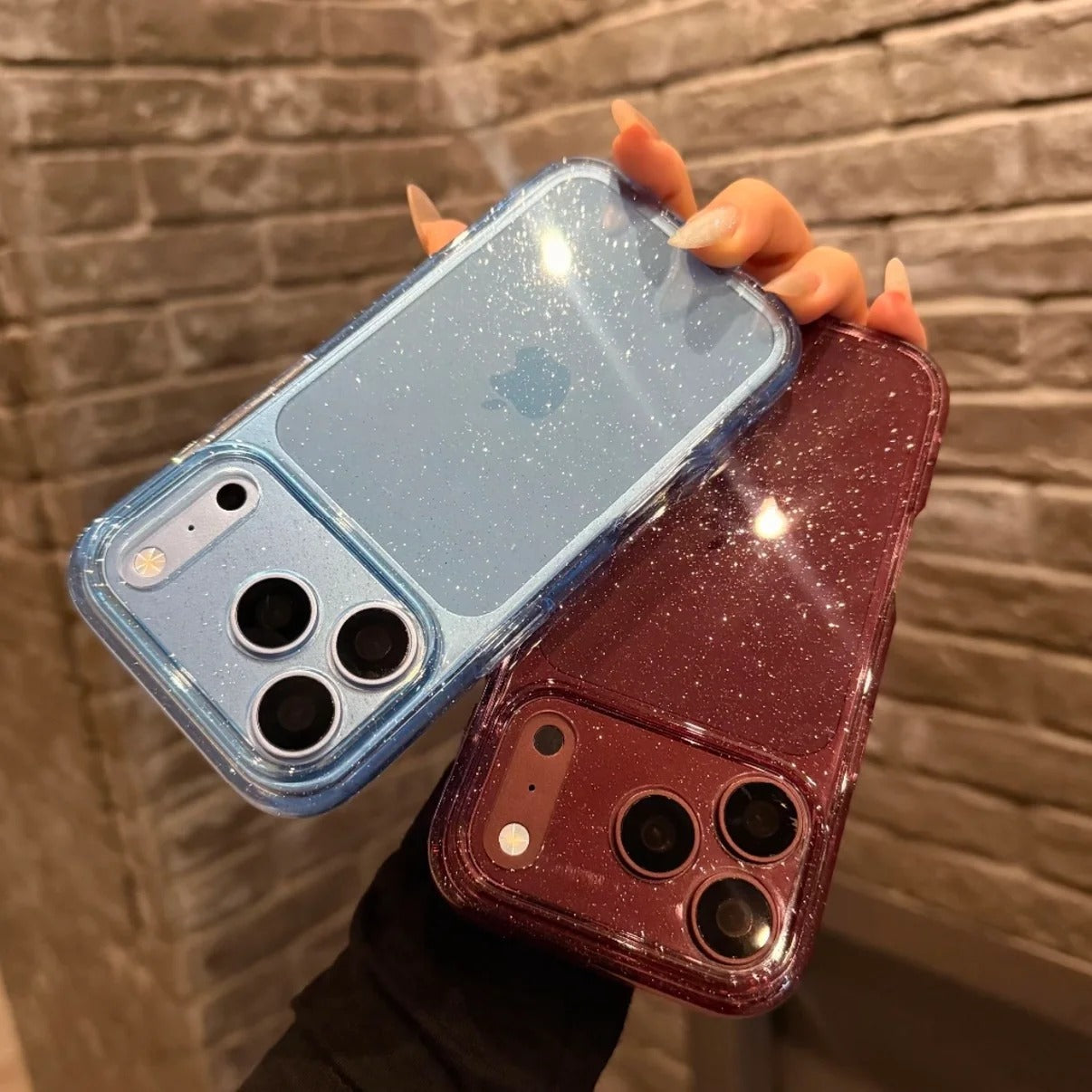 Parıltılı Şeffaf iPhone Kılıfı