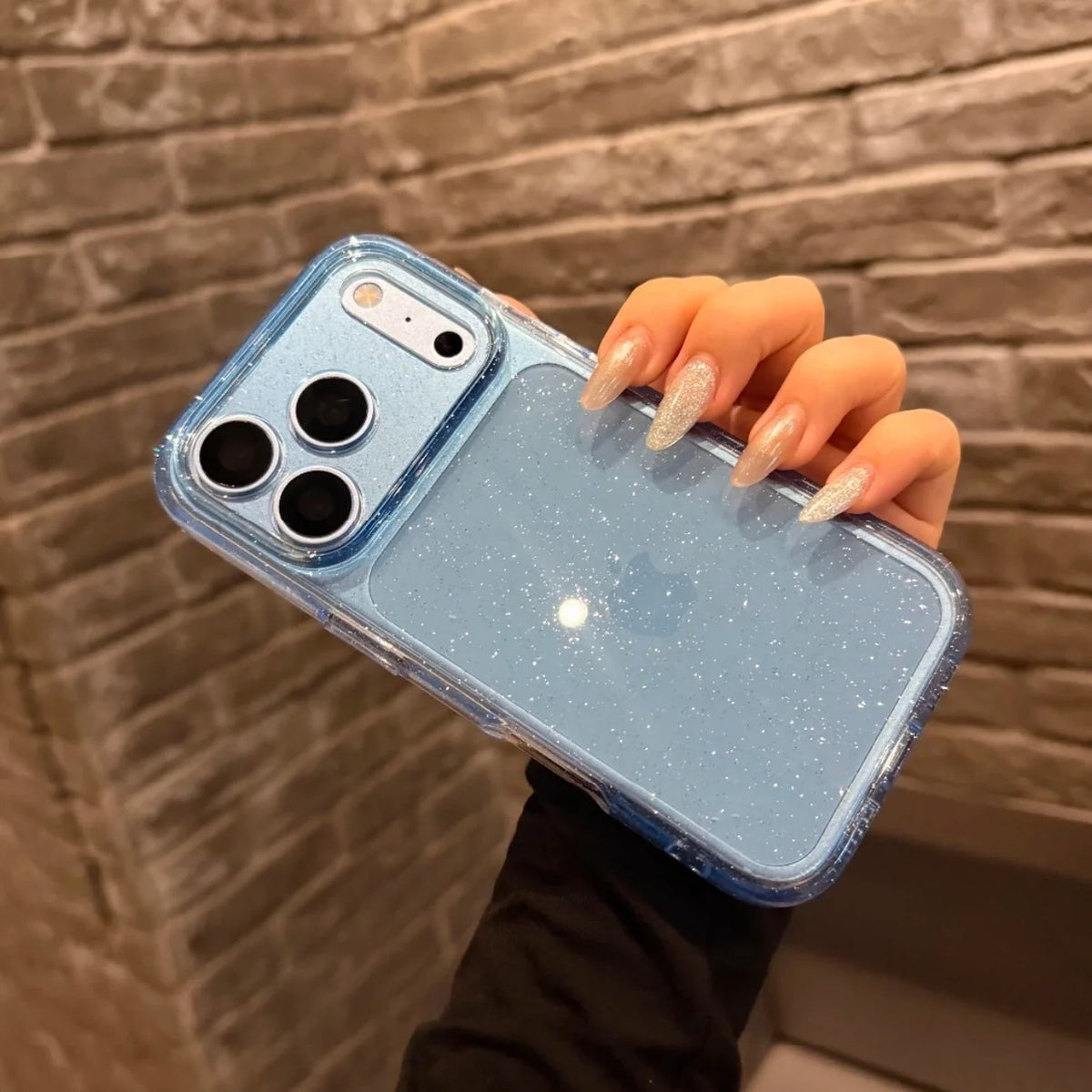 Parıltılı Şeffaf iPhone Kılıfı