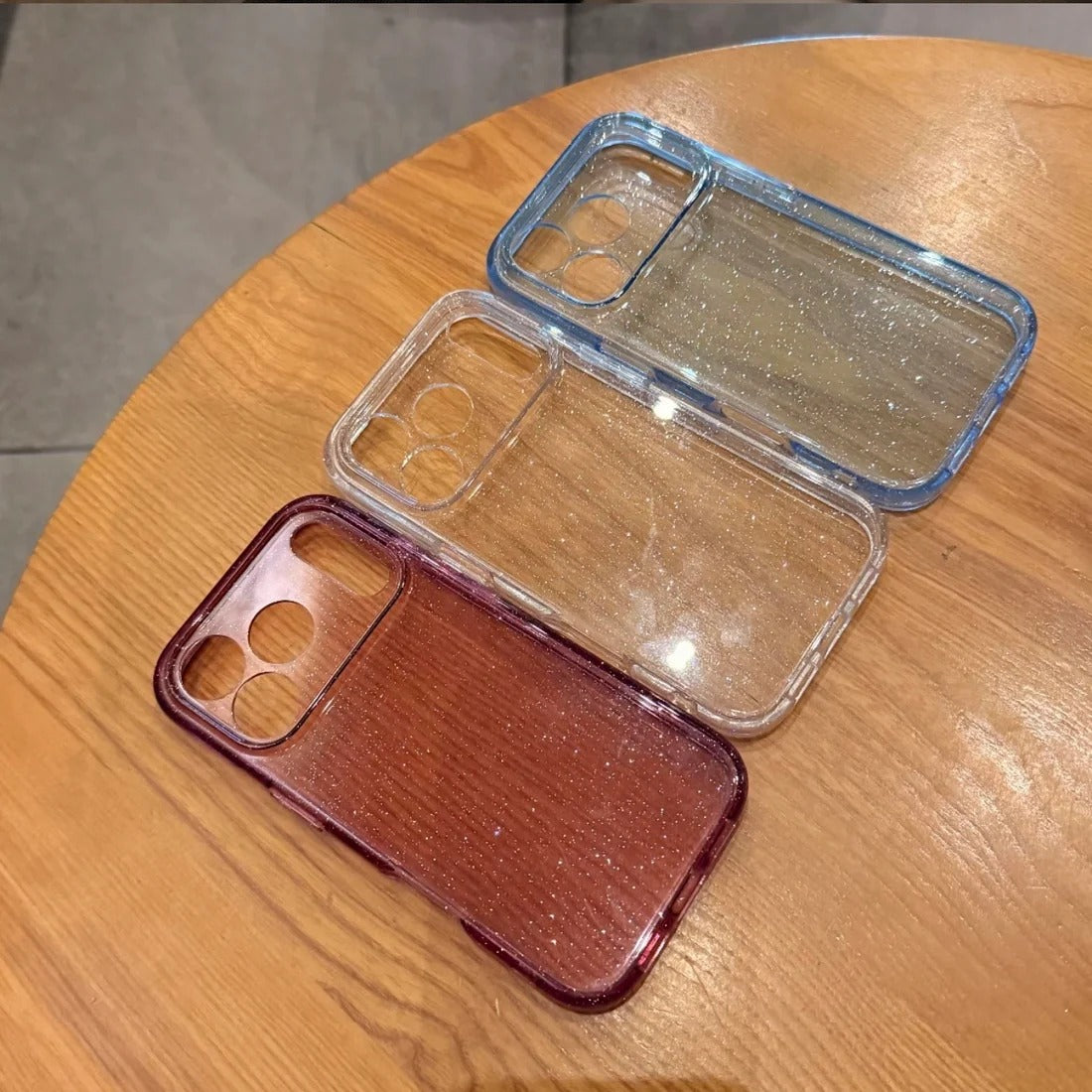Parıltılı Şeffaf iPhone Kılıfı